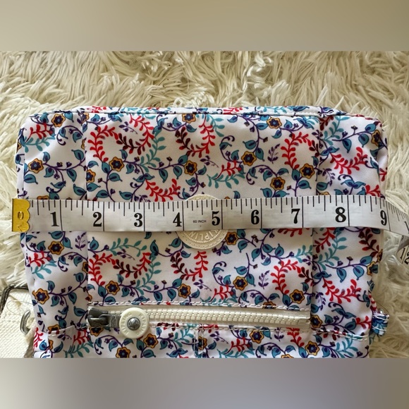 Kipling White and Blue Floral Crossbody Bag - Picture 6 of 11